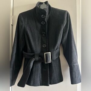 SMALL KRISTEN BLAKE GRAY WOOL COAT